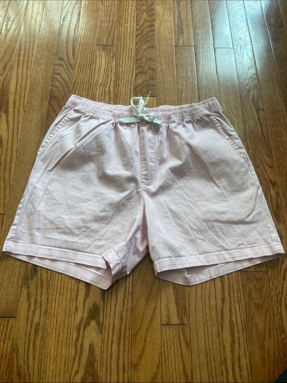 Okanui Pink Drawstring Chino Shorts Women’s Sz Large